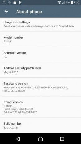 Update Android Nougat untuk Sony Xperia XA Bergulir