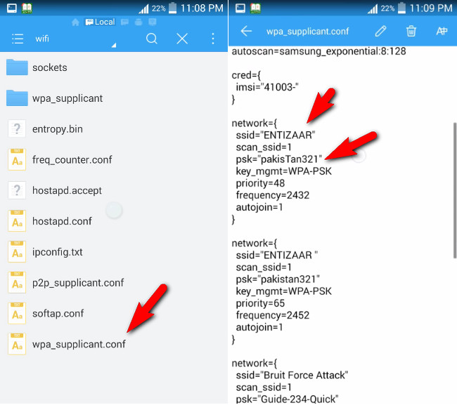cara melihat password wifi yang tersimpan di android tanpa root