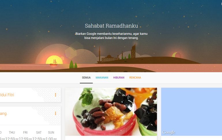 My Ramadan Companion, Situs Pendamping Ramadhan Dari Google Diluncurkan