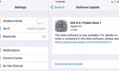 Pengembang Terdaftar Sudah Bisa Unduh iOS 9.2.1 Public Beta 1