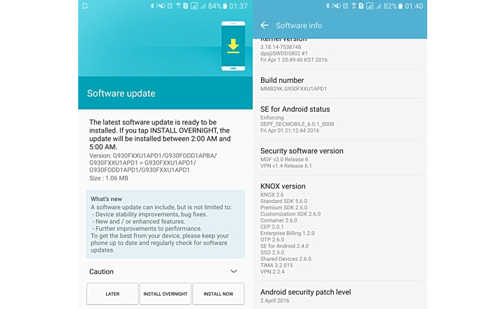 Update Minor Samsung Galaxy S7 & S7 Edge Bergulir di India