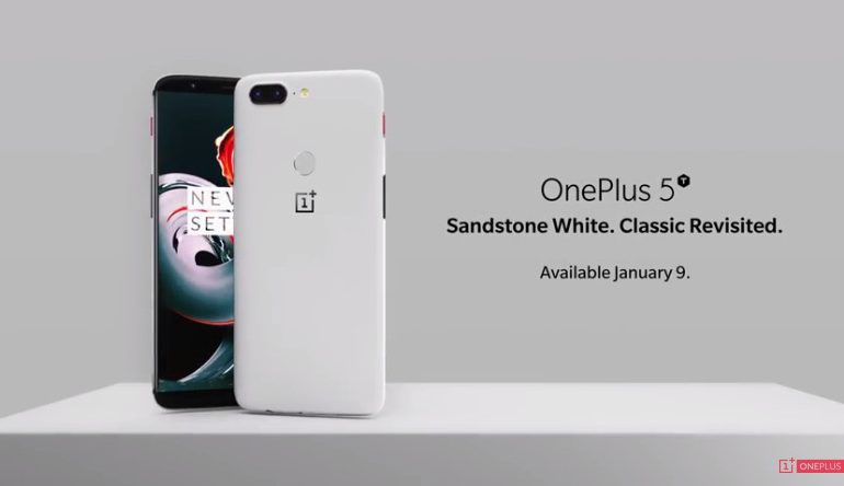Resmi! OnePlus 5T Sandstone White Tampil Menawan dengan Tampilan Warna Putih
